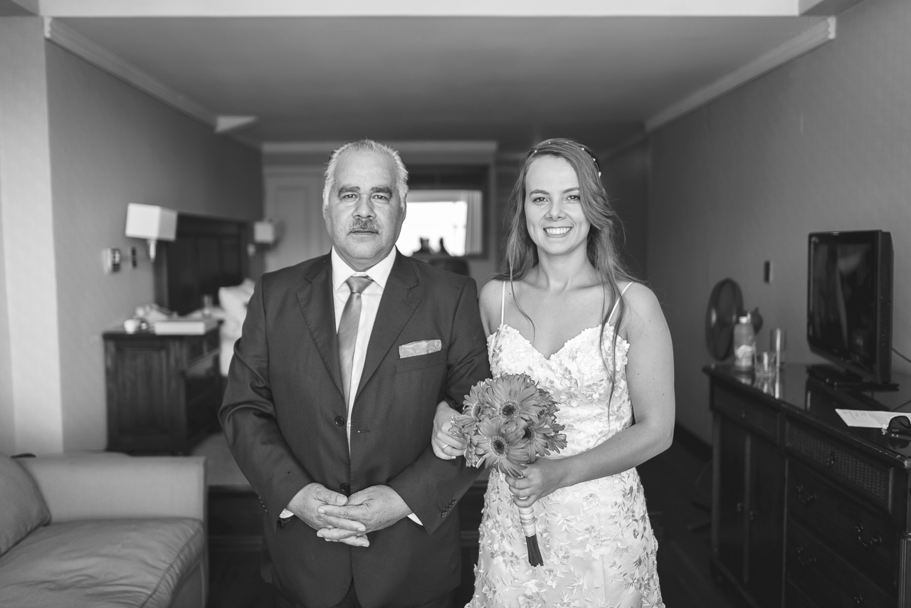 retrato a novia y papa